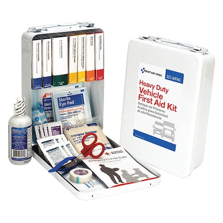First Aid Kit and Housing, Metal 85 Components, 25 People Served
