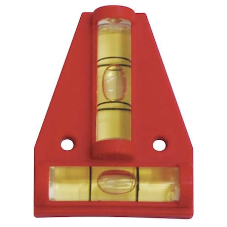 Cross Check Level, Acrylic, 2-1/4 In, PK10