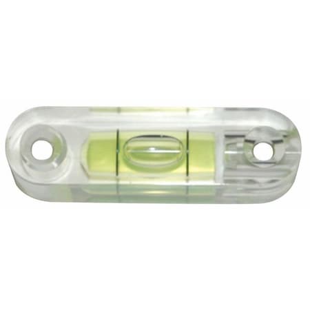 Level Vial, Acrylic, 2.630 In L, PK10