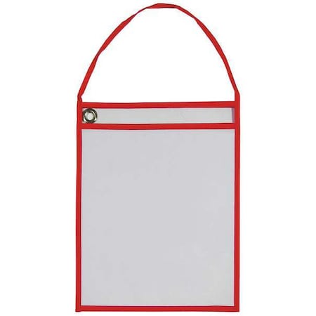 Hanging Shop Ticket Holder, Red Stitching, 10.68" x 11.75", 25/BX, 10BX/CT