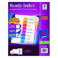 Avery Ready Index Table of Contents Dividers 11133, 8-Tab Set