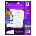 Avery Ready Index Table of Contents Dividers 11130, 5-Tab Set