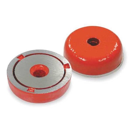 Alnico 5 Shallow Pot Magnet, 29 lb. Pull