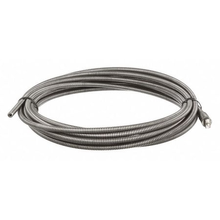 Drain Cleaning Cable, 3/8 in Dia, 25 ft L