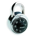 Combination Padlock, Ctr, Black/Silver, PK2