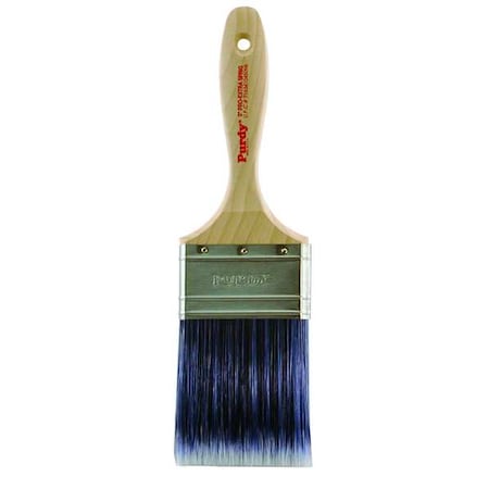 3" Flat Sash Firm, Nylon/Polyester Bristle, Paint Brush, Hardwood Handle