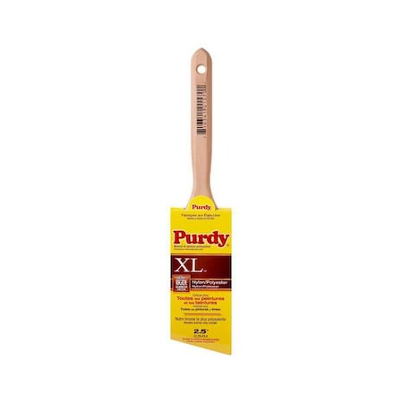 2-1/2" Angle Sash Firm, Nylon/Polyester Bristle, Paint Brush, Hardwood Handle