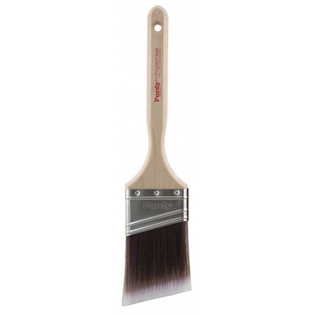 2-1/2" Angle Sash Firm, Nylon/Polyester Bristle, Paint Brush, Hardwood Handle