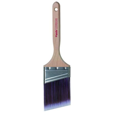 3" Angle Sash Firm, Nylon/Polyester Bristle, Paint Brush, Hardwood Handle
