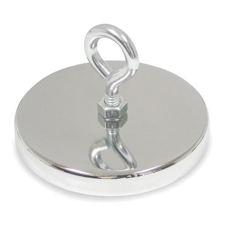 Round Base Eyebolt Magnet, 95 lb.