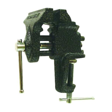 3" Light Duty Portable Vise with Clamp On Stationary Base
