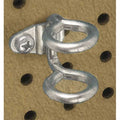 3/4 In. I.D. Steel Double Ring Tool Holder for 1/8 In. and 1/4 In. Pegboard, PK10