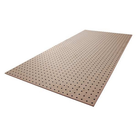 Round Hole Pegboard, 24 in H x 48 in W x 1/4 in D, 2 Panels, PK2