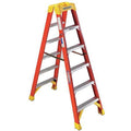 6 ft Fiberglass Twin Stepladder, 300 lb Capacity