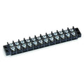 Terminal Strip, 12 Pole, 2 Row, 30 A, 600 V AC, 10 AWG, Screw Termination
