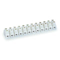 Barrier Strip, 12 Pole, 2 Row, 20 A, 300 V AC, 12 AWG, Screw Termination