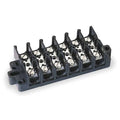 Terminal Strip, 6 Pole, 2 Row, 60 A, 600 V AC, 6 AWG, Screw Termination