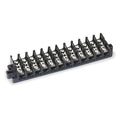 Terminal Strip, 12 Pole, 2 Row, 60 A, 600 V AC, 6 AWG, Screw Termination