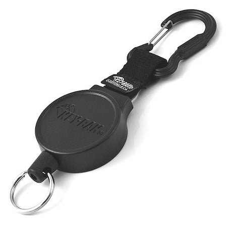 Key Reel, Split Ring Type, Black