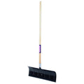 Snow Shovel, 24 in W x Steel Blade, 49 1/2 in L Wood Handle