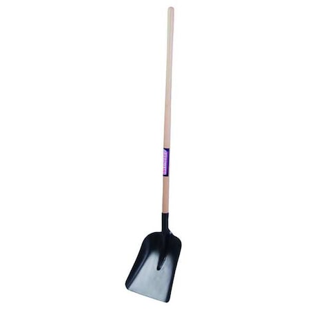Standard Scoop Square Point Shovel, 14 ga Not Applicable Blade, Steel Blade, Forward Turn Step