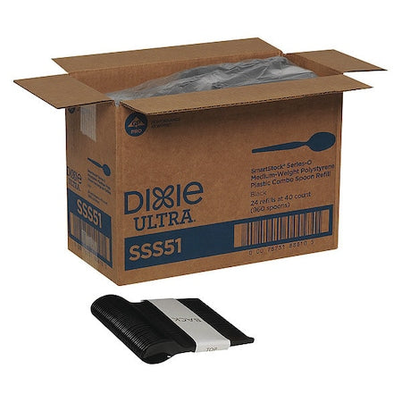 Spoon, Blk, Series O, Med, SSS51, PK960