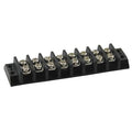 Terminal Strip, 8 Pole, 2 Row, 15 A, 300 V AC, 14 AWG, Screw Termination