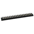 Terminal Strip, 18 Pole, 2 Row, 15 A, 300 V AC, 14 AWG, Screw Termination