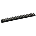 Terminal Strip, 20 Pole, 2 Row, 15 A, 300 V AC, 14 AWG, Screw Termination