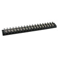 Terminal Strip, 18 Pole, 2 Row, 20 A, 300 V AC, 12 AWG, Screw Termination