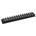 Terminal Strip, 14 Pole, 2 Row, 20 A, 300 V AC, 12 AWG, Screw Termination