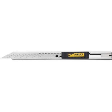 7/16 in. x 5-3/8 in. Stainless Steel Snap-Off Art Knife