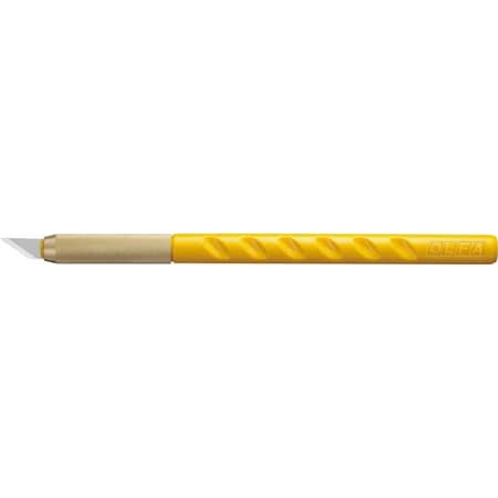 Art Knife, 5/16 In DIa, 6-1/4 In L, ABS, Ylw