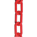 Plastic Chain, Red, 100 ft Length, Gloss