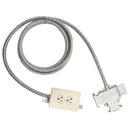 Duplex Straight Blade Receptacle, 15 A, 110V AC, Grounded