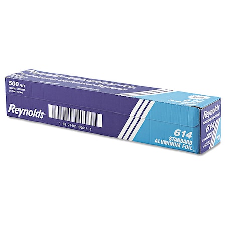 Aluminum Foil Roll, 500 ft L, 18 in W, Med