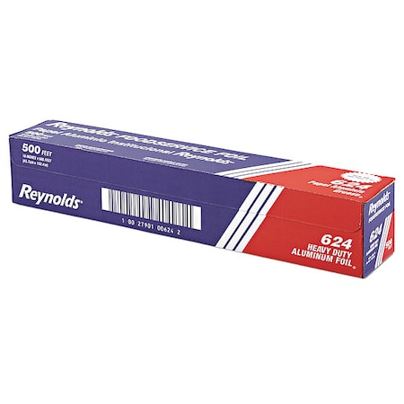 Foil Roll, Aluminum, Heavy Duty, 500 ft, 18"