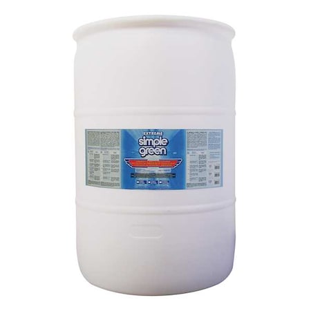 Simple Green Extreme Industrial Cleaner And Degreaser, 55 Gal Drum, Liquid, Clear