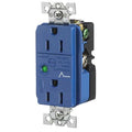 Duplex Straight Blade Receptacle, 5-15R, 15 A, 125V AC, 2 Pole, 3 Wire, Flush Mount, Grounded