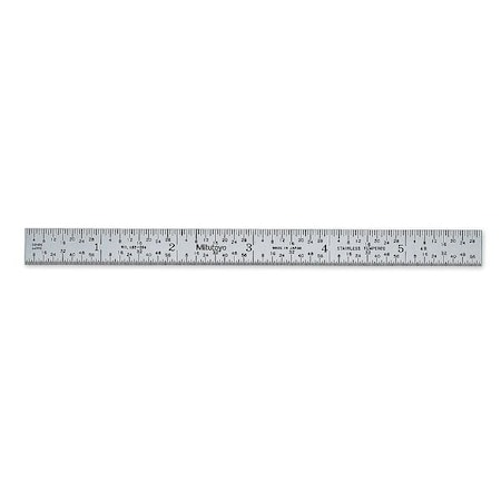 Steel Rule, Flexible, 6 In, 8/16/32/64ths