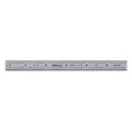 Steel Rule, Flexible, 12In, 32/64/50/100ths