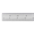 Steel Rule, Rigid, 12 In, 8/16/32/64ths