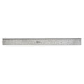 Steel Rule, Rigid, 12 In, 32/64/10/100ths