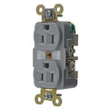 Straight Blade Receptacle, 5-15R, 15 A, 125V AC, 2 Pole, 3 Wire, Flush Mount, Grounded