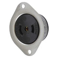 Midget Flanged Locking Receptacle, ML-3R, 15 A, 125/250V AC, Single Phase, 3 Pole, Screw Terminals