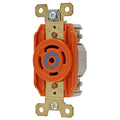 Locking Receptacle, L21-30R, 30 A, 120/208V AC, Three Phase, 4 Pole, Flush Mount, Screw Terminals