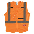 Class 2 High Visibility Orange Safety Vest - 4XL/5XL