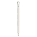 Color Coded Handle, 1 1/4 in Dia, White, Polypropylene