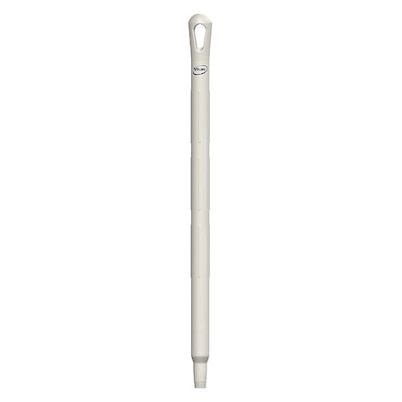 Color Coded Handle, 1 1/4 in Dia, White, Polypropylene