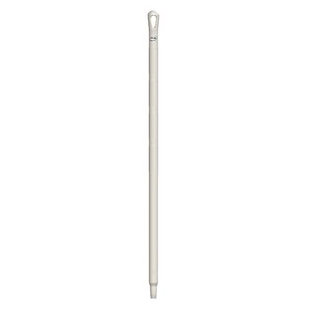 Color Coded Handle, 1 1/4 in Dia, White, Polypropylene